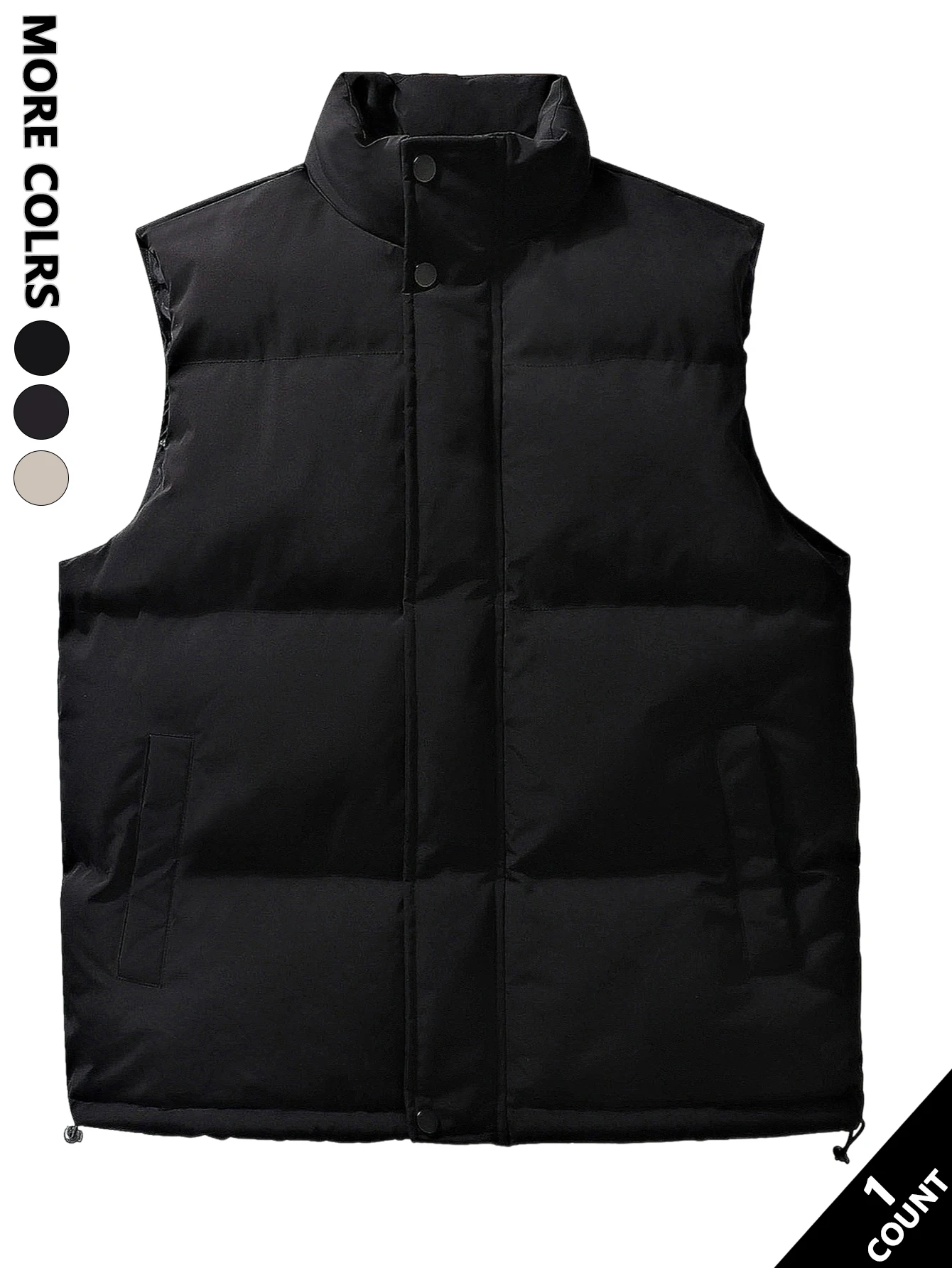 

Men's Stand-Up Collar Jacket, Spring and Autumn Thin Style with a Crisp Fit, Solid Color and Simple Design, Suitable for Commuting and Looking Stylish