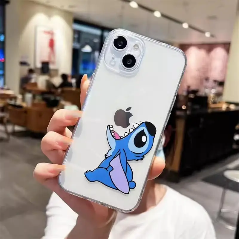 Disney Angry Stitch Case For Infinix Note 40 Pro Zero 30 Hot 30i 40i Smart 8 7 Tecno Spark20 Pro Cover Soft Silicone Capa Clear