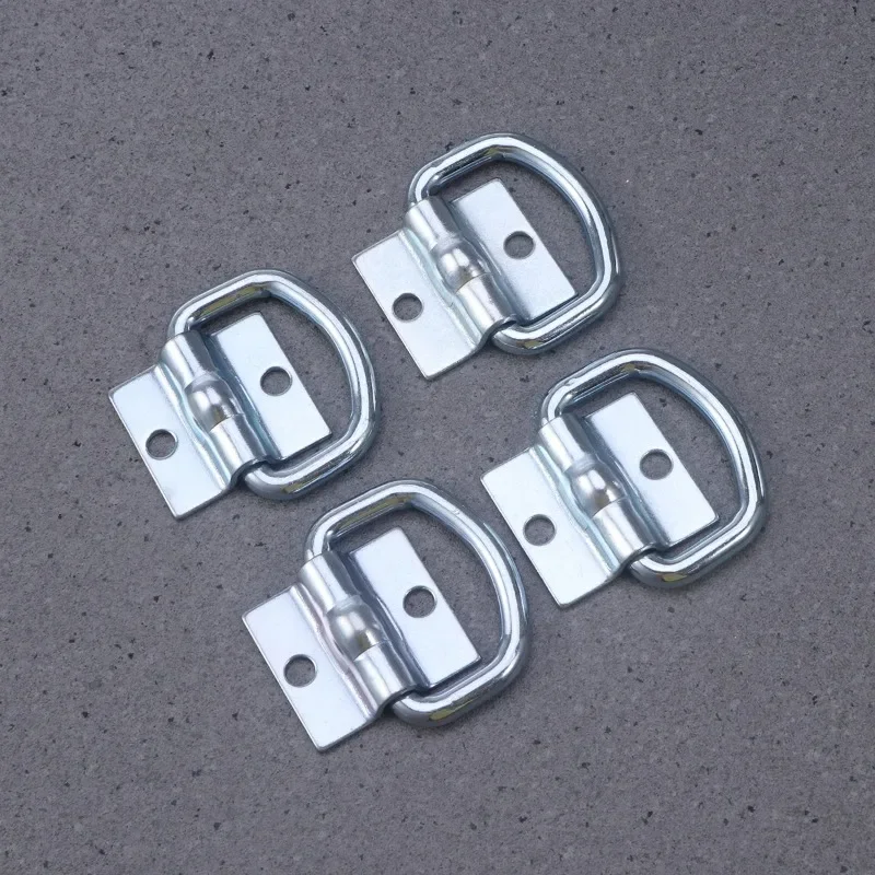Durable 4pcs Tie Down D Ring Load Anchor Trailer Anchor Forged Lashing Ring with 9600 Pound Capacity