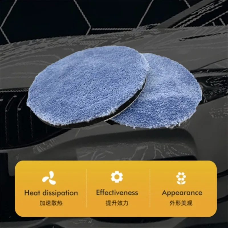 3/4/5/6/7inch Car Polishing Pad Kit Set Self-Adhesive Buffing Waxing Sponge Wool Wheel Polishing Pad For Car Polisher Drill