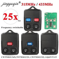jingyuqin 25pcs 2/3/4BTN Car Key 315/433MHZ For Ford Escape Explorer Keyless Entry Remote Control Car Key Clicker Transmitter