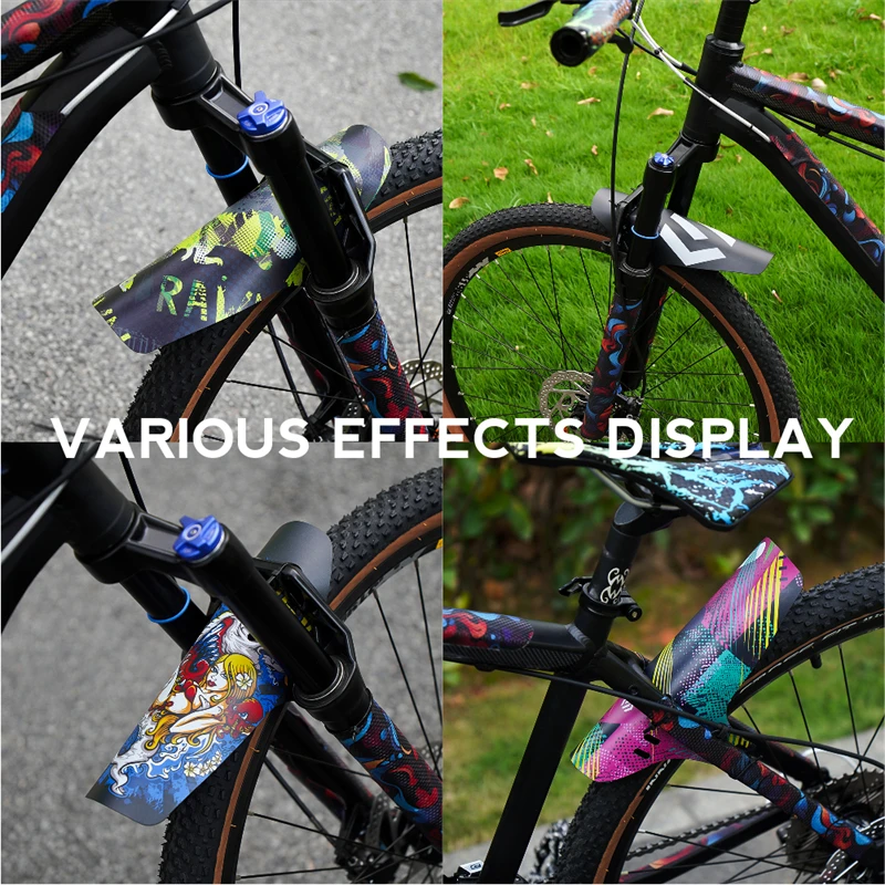 Chooee Bike Accessories Mtb Mudguard Mountain Bike Wings Fender For Bicycle Mud Guard Fit Cycling Front Rear Wheels Part 2pcs