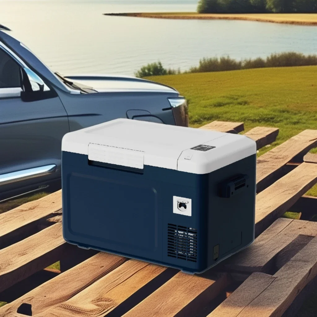 Outdoor Portable Car Refrigerator and Mini Fridge  220V 12v and Camping Electric Cooler Box Car Refrigerator Mini Fridge