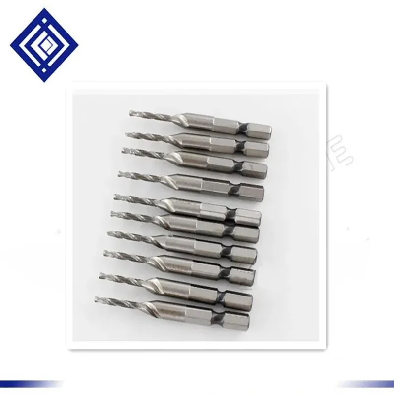 High Hardness 10Pcs/set M3-M10 composite tap drill bit thread spirals crew tap,Hexagon handle compound Tap Drill Bits