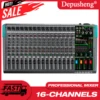 16 チャンネルオーディオサウンドミキサー Depusheng ミキシング DJ コンソール USB 48V ファンタム電源 256 DSP エフェクトサウンドテーブルステージ用 1