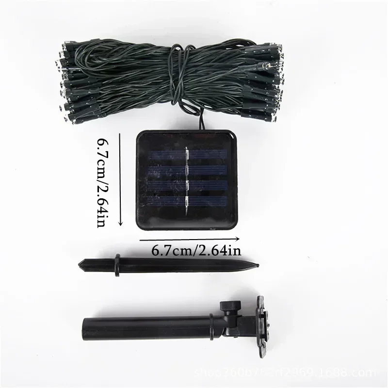 LED Solar Light String Knipperlicht Binnenplaats Tuin Sfeer Decoratie Licht