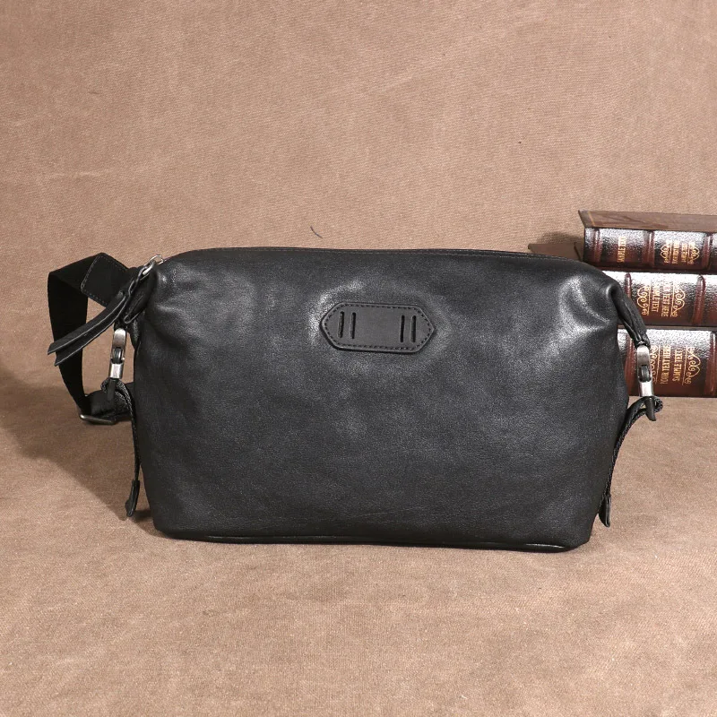 

2026 Genuine Leather Chest Bag Men's Waist Bag Vegetable-tanned Top Layer Cowhide Single-shoulder Bag