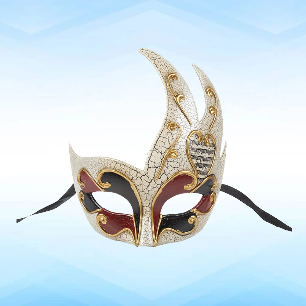 

Masquerade Ball Masks Male Crack Modeling Men's Venice Flame Shape Man and Women