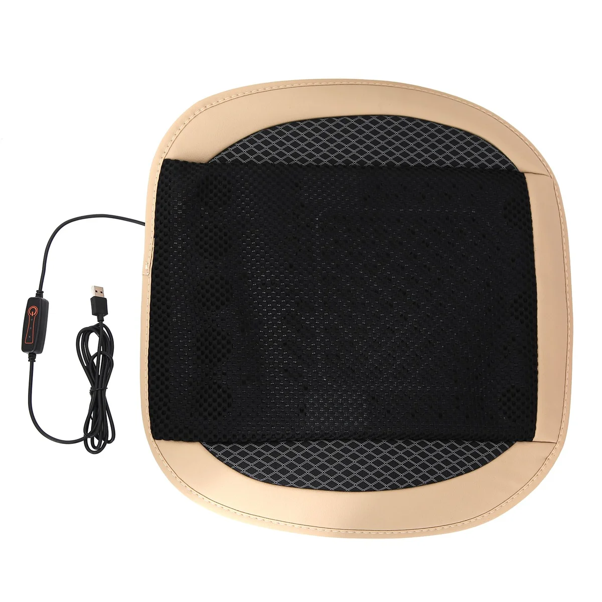 Car Ventilated Cushion Cushion Square Cushion Ventilation Heat Dissipation Car Supplies Beige