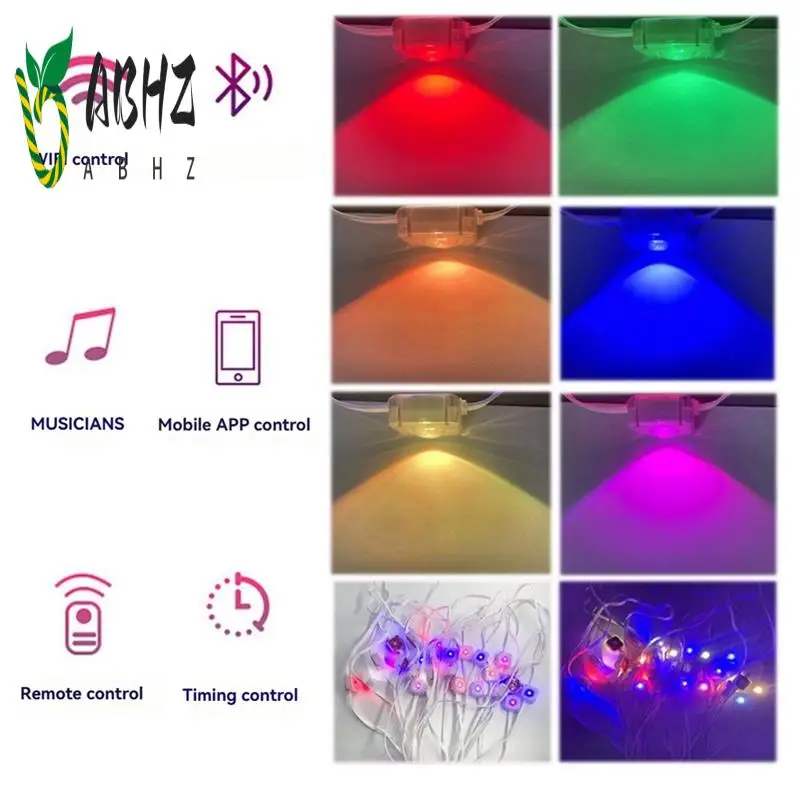 وحدة تحكم ABHZ-Smart Fantasy Rhythmic Eaves Light WIFI تعمل مع Alexa Google Home Assistant EU Plug