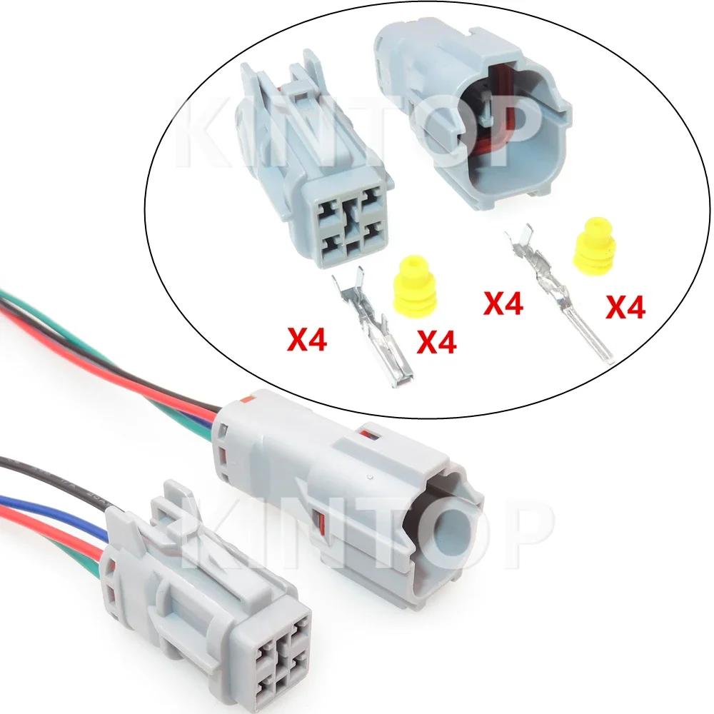 1 Set 4 Pins 7222-7444-40 7123-7444-40 MG640333 MG610331 AC Assembly Automobile Electrical Connector Car Fuel Pump Wire Socket