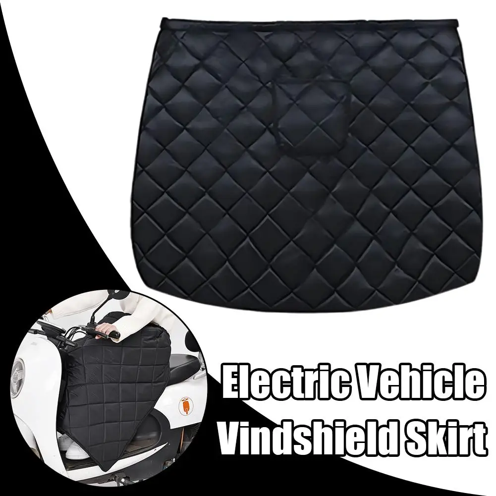 

Юбка на лобовое стекло электромобиля, карманная пряжка, ветрозащитное теплое колено для электрических скутеров, аксессуары для мотоциклов D0a7