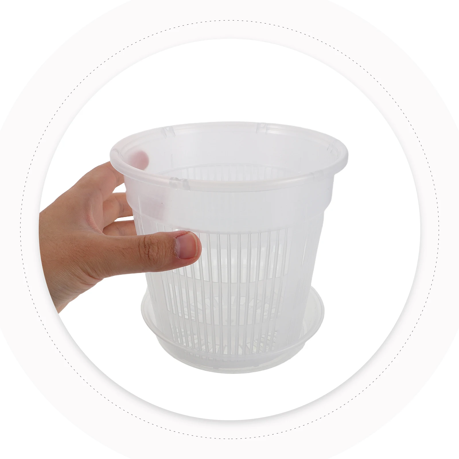 

7pcs Orchid Planter Pot for Phalaenopsis Drainage Hole Breathing Design Home Balcony Office Root Control Technology Plant