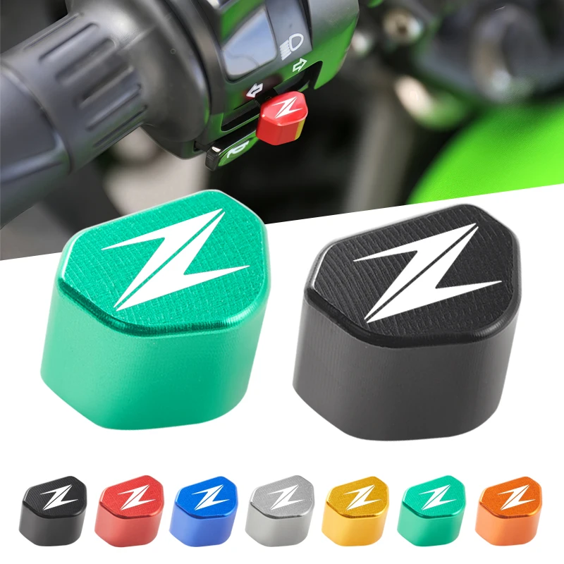 

Для KAWASAKI New Z400 Z900 Z1000 Z800 Z750 Z300 Z650 аксессуары с ЧПУ алюминиевая кнопка мотоцикла переключатель указателя поворота колпачок для ключей