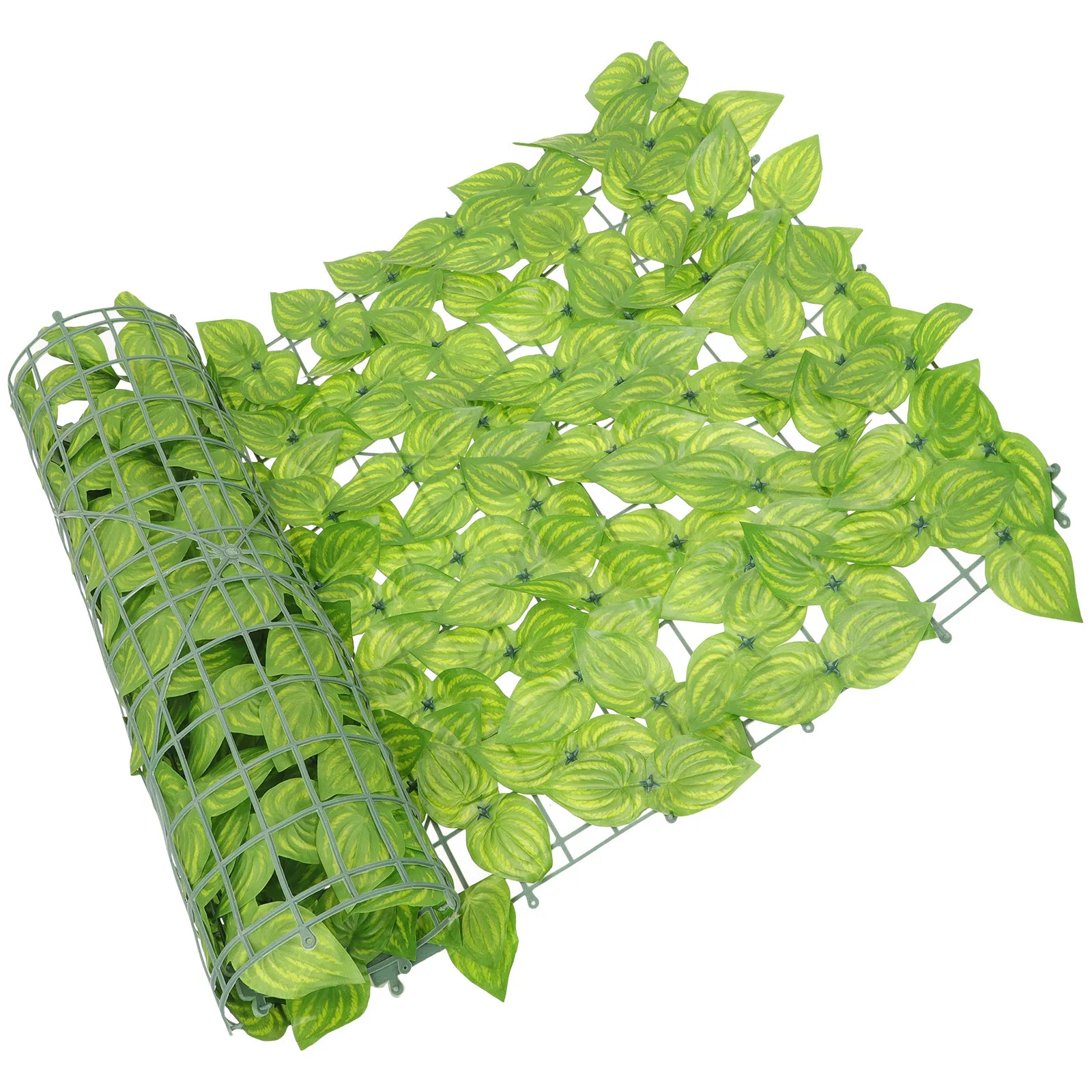 1 مجموعة سياج أوراق خضراء مقلد أوراق اصطناعية جدار نابض بالحياة نبات مقلد جدار ديكور حديقة المنزل في الهواء الطلق #5
