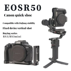 EOS R50 L Bracket for Canon EOS R50 Camera Quick Release Plate Quick Release L Plate Baseplate Photo Studio kits DSLR Camera