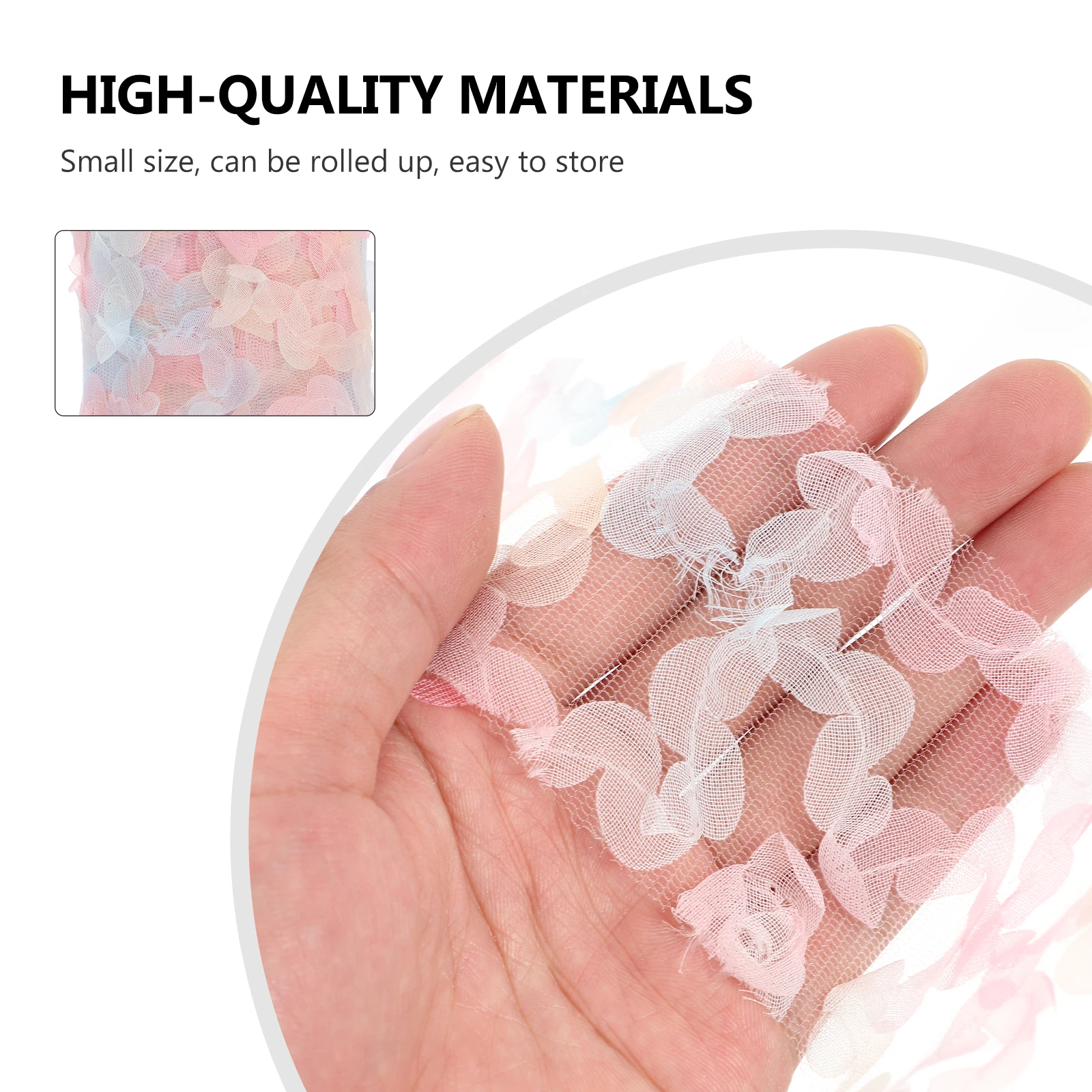 

Fabric Rose Tulle For Diy Crafts Bowknot Hairpin Decorative Accessories Floral Ribbon Lightweight Polyester Silk Gauze