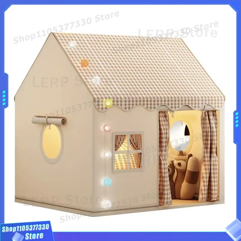 Cute Mushroom Playhouse for Girls Indoor Secret Base Small House Kids Summer Toy Car Sleepable Princess Tent Parent Child