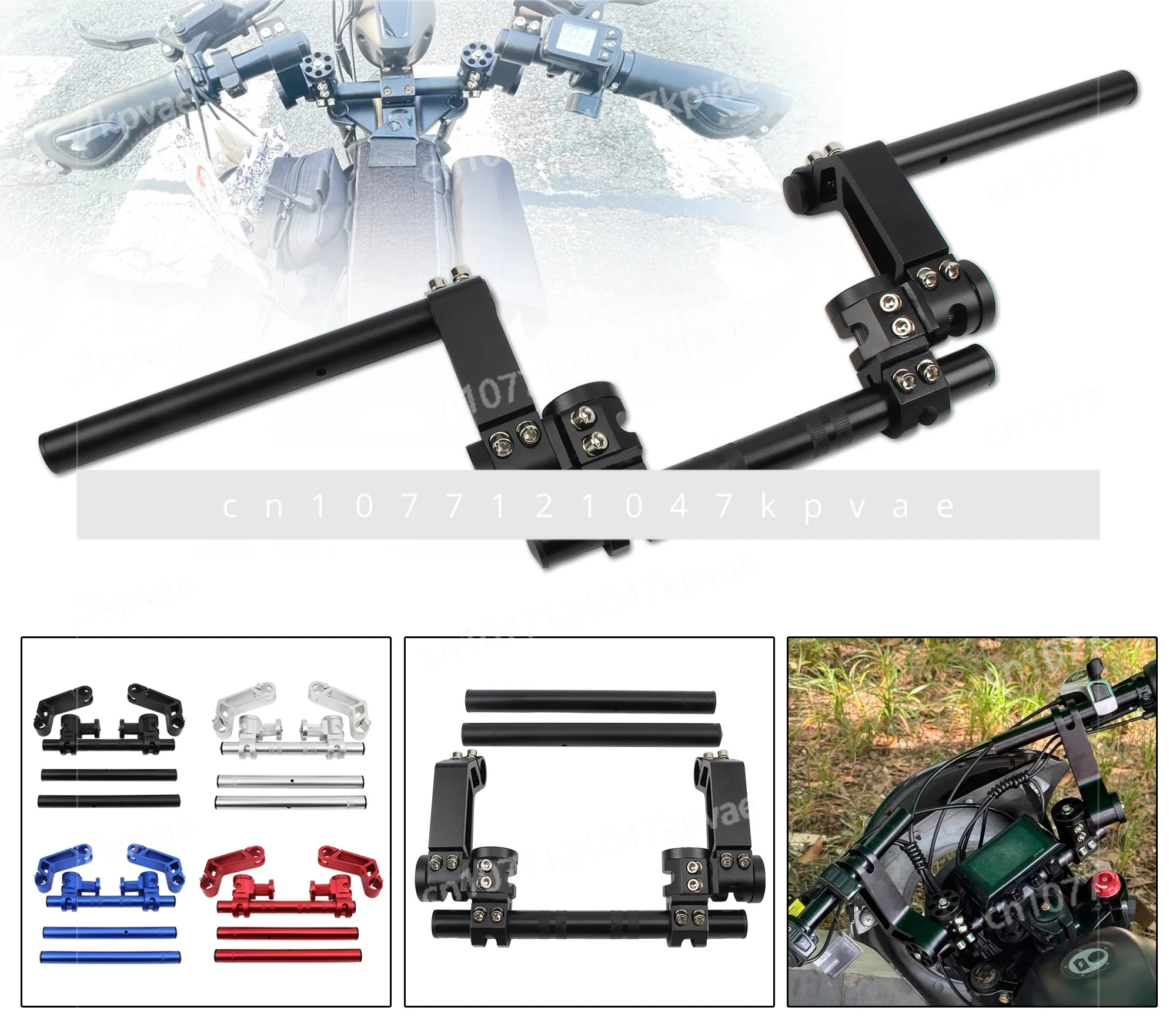 Motorcycle Off-road Numerical Control Handlebar Removable Adjustable Steering Handlebar 7/8 