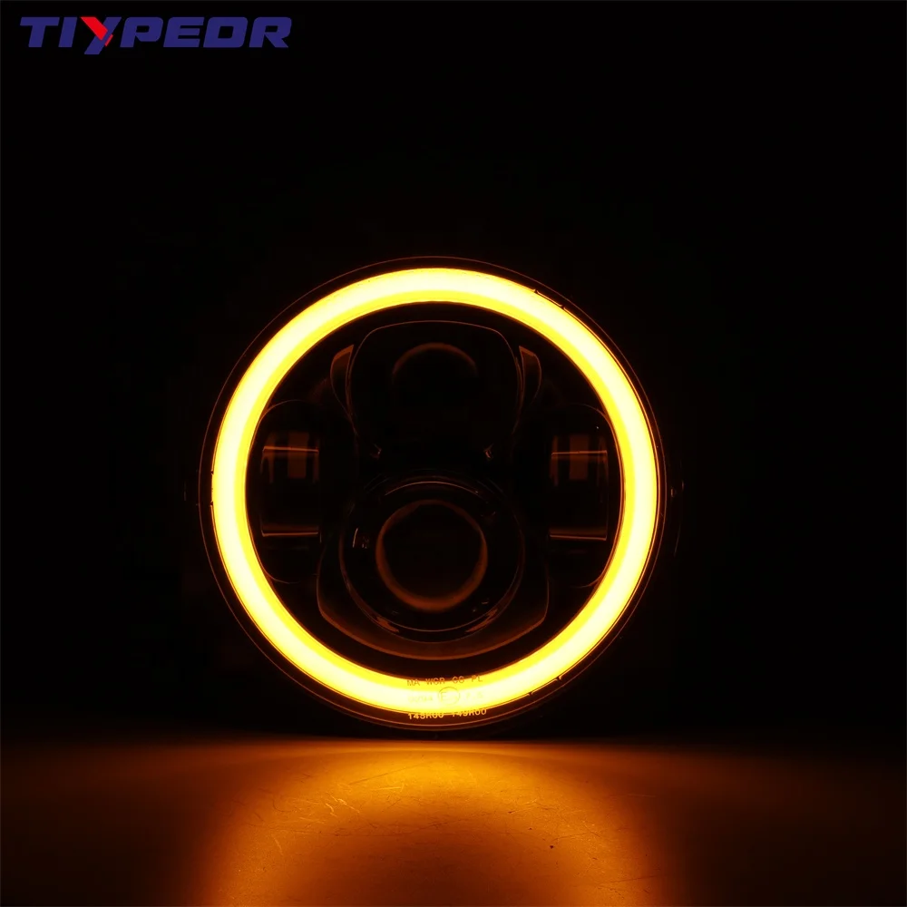 For Defender 90 110 Motorcycle Headlight Lighting System Accessories DOT E-MARK 7 Inch Light Emitting Diode Headlights view 3