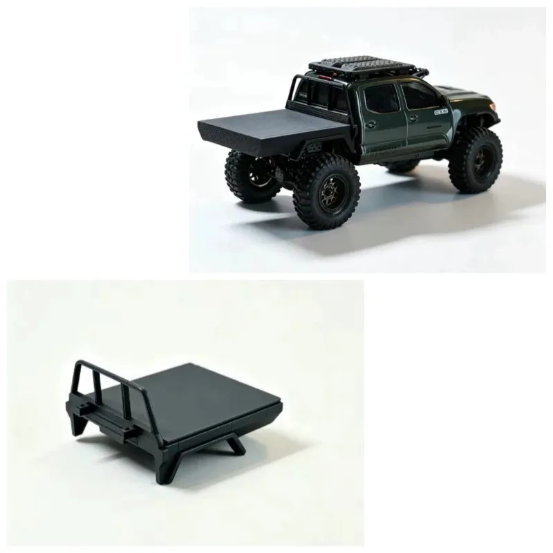 Plastic Hunting Bed Flatbed Rear Bed for Axial 1/30 SCX30 Tacoma RC Crawler – Scale Rear Bed Accessory, Plastic Upgrade Part