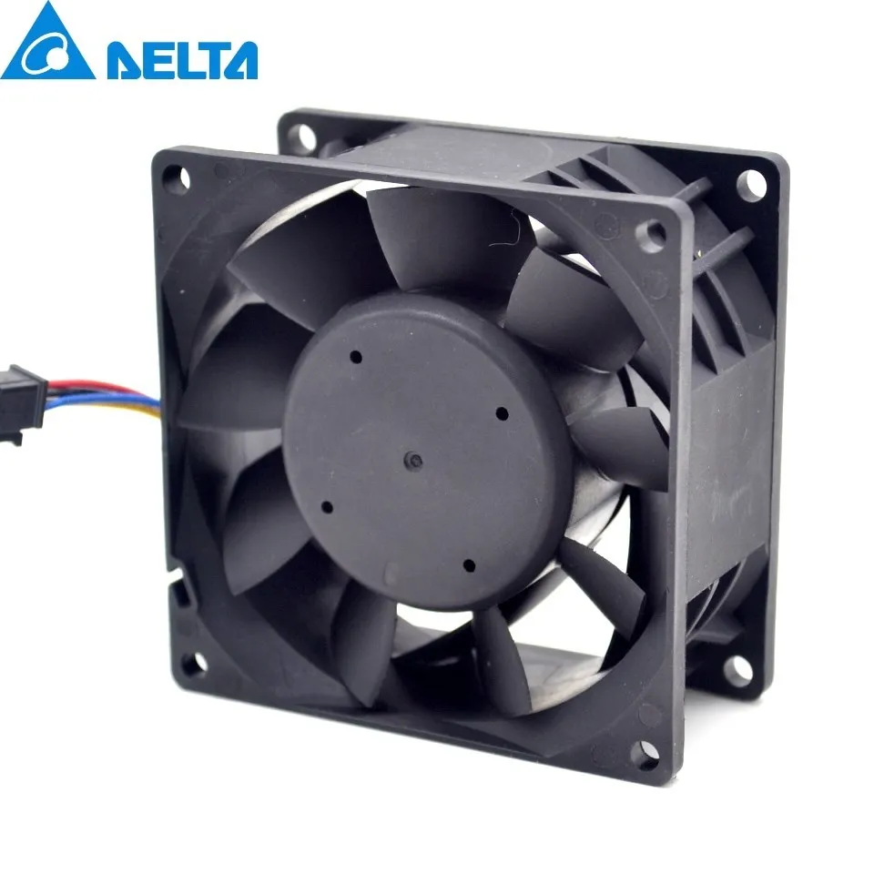 New 8CM 80mm high speed automotive supercharger conversion 3.3A 12v PFB0812DHE cooling fan violence 80 * 80 * 38mm for Delta