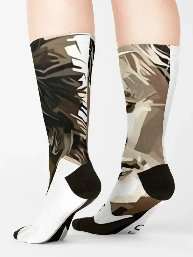 Sir Rod Black White Poster Socks Rugby funny gift New year's sport Men's Socks Women's