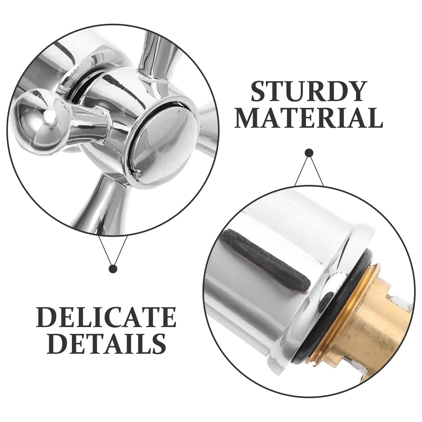 Cross Handle Tap Tops Brass 1/2 Inch Replacement For Kitchen Bathroom Sinks Faucet Handle Conversion Tap Head Cover