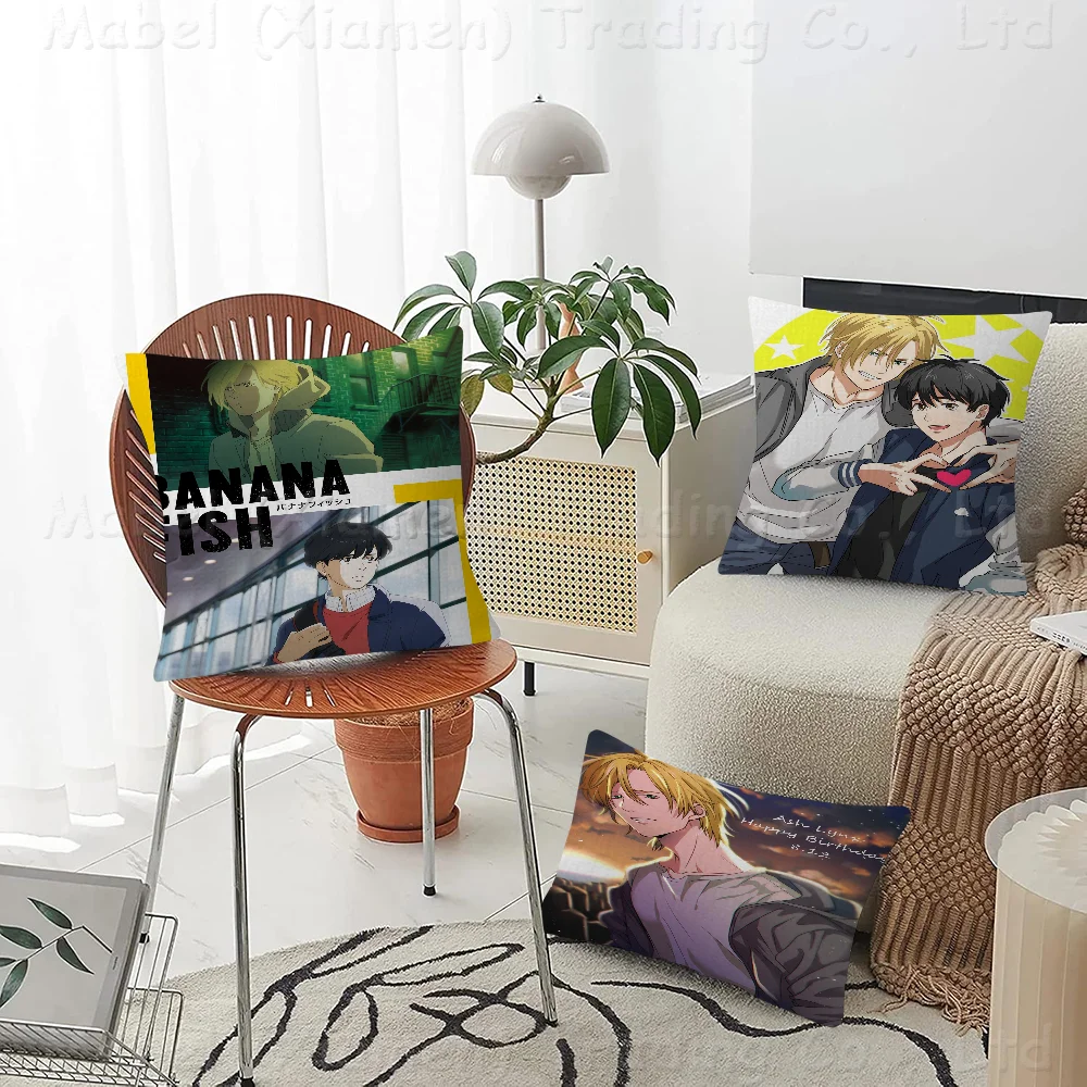 

Anime Banana Fish Personalized Picture Text Home Decorative Pillows Household Gifts 45x45cm