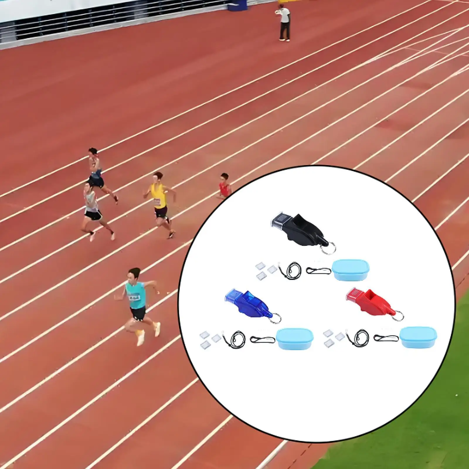 スポーツホイッスル 軽量 丈夫 多目的 ストラップ付き 大音量 はっきりとした音 緊急トレーニング用 屋外役員 コーチ