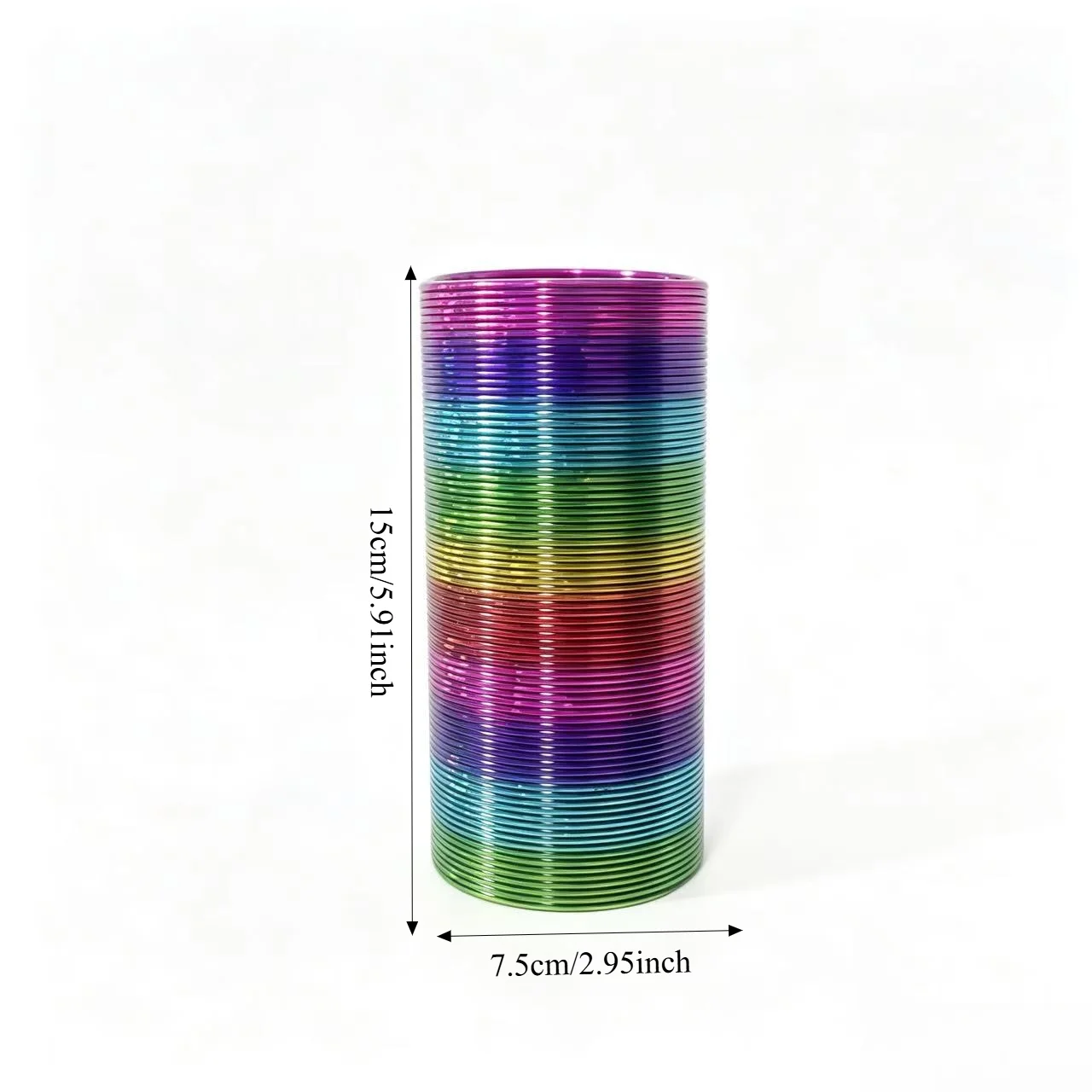 5.91 Inch Large Rainbow Spring Toy for Stress Relief And Interactive Play Ideal Party Favor Gift for Teenagers And Adults