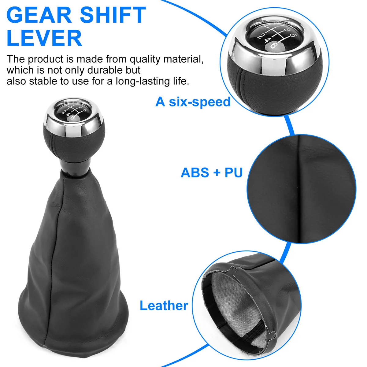 

Car 6-Speed Manual Gear Shift Shift Knob Dust Cover for R55 R56 R57 R58 R59 R60 R61