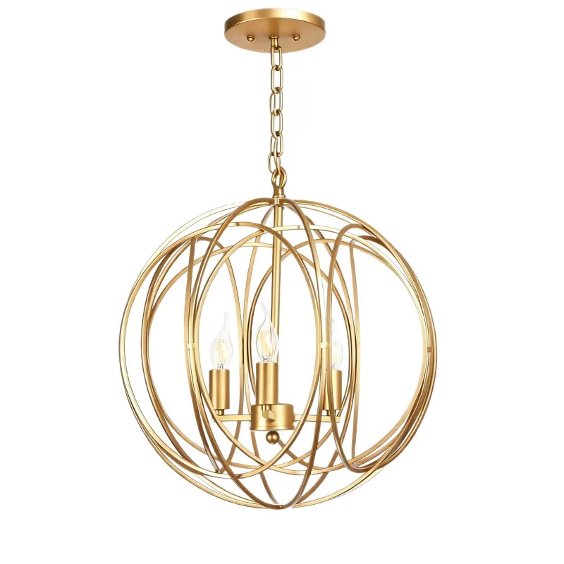 Industrial Style 3 Head Pendant Light for Dining Room Bedroom Hallway Balcony Living Room LED Ceiling Lamp for American
