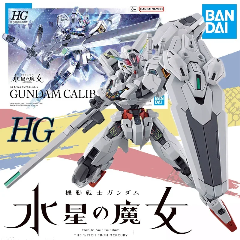 Bandai Original HG 1/144 The Witch From Mercury Series CALIBARN GUNDAM Figure Movable Assembled Model Kit Toy Gift for Kids