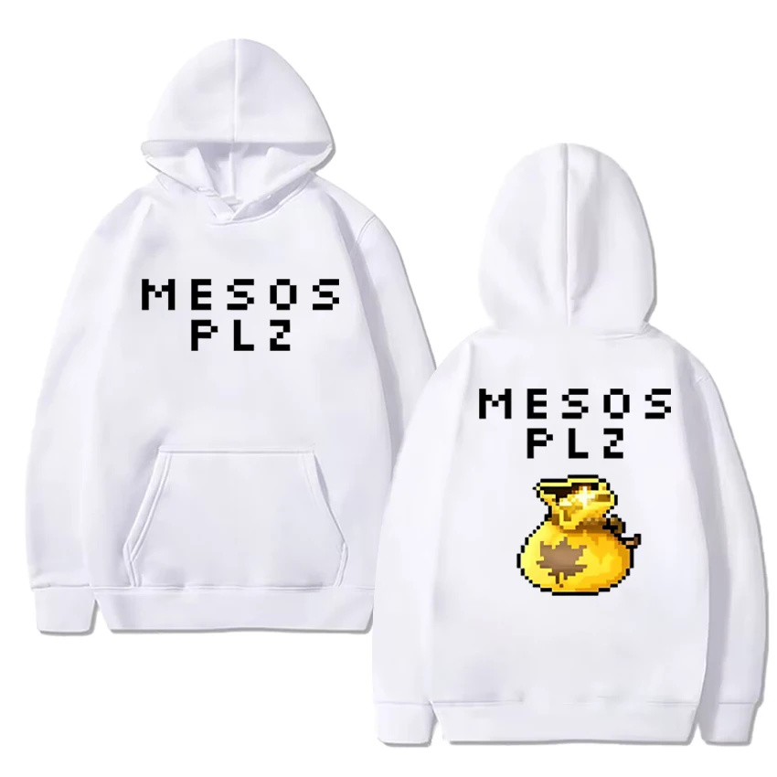 2025 Nieuw in MapleStory Grappige Dubbelzijdige Grafische Winter Sweatshirt Mannen vrouwen harajuku Fleece Hoodie Unisex Casual truien