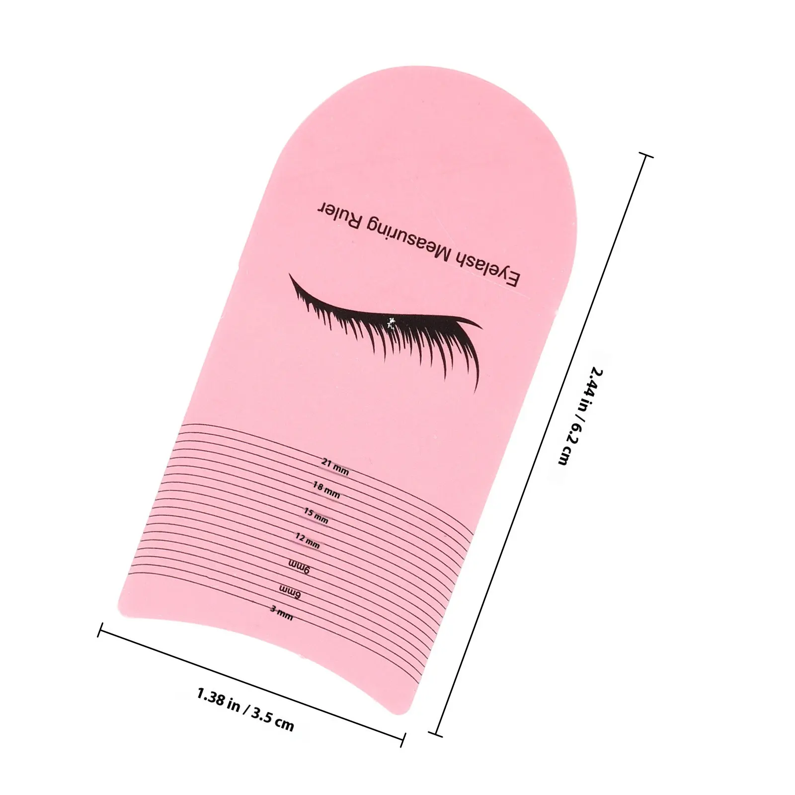 5pcs Eyelash Measuring Ruler for Extensions – Ergonomic Plastic Lash Length & Symmetrical Positioning Tool