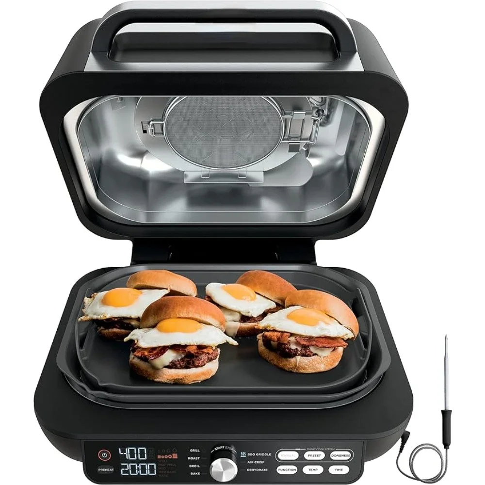 Smart XL Pro 7-in-1 Indoor Grill/Griddle Combo, use Opened or Closed, Air Fry, Dehydrate & More, Pro Power