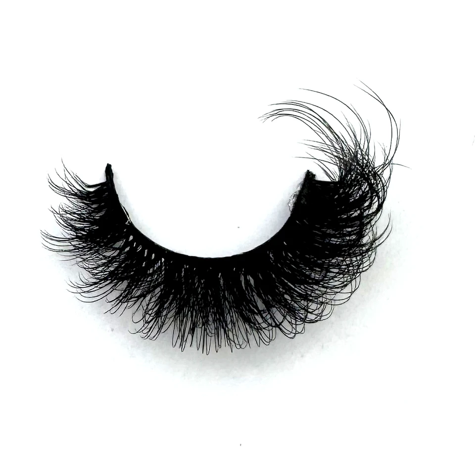 Nuevo par de pestañas postizas cat eye esponjosas, visón falso, dramáticas, largas y gruesas, para maquillaje 4