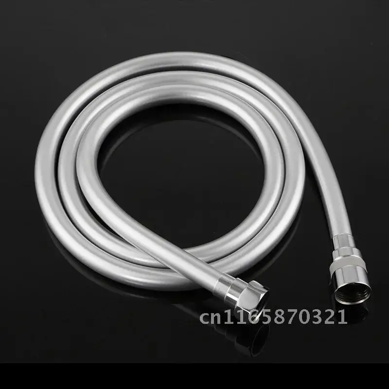 

1.2M 1.5M 2M PVC High Pressure Silver PVC Smooth Shower Hose for Bath Handheld Shower Head Flexible Hose G1/2 Universal Interfac