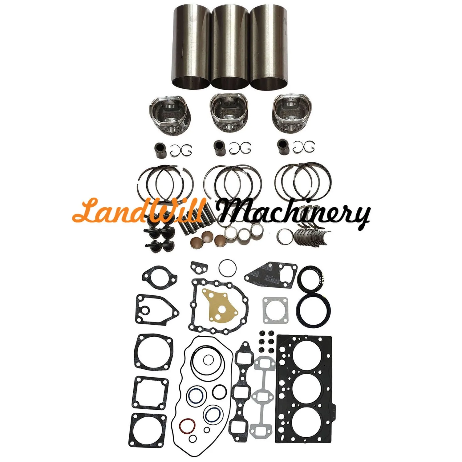 3D78AE Engine Overhaul Rebuild Kit STD Fits For Komatsu PC20R-8 Excavator