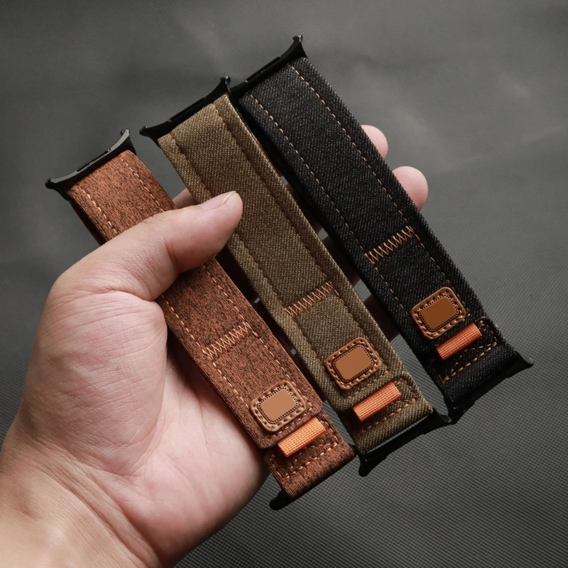 Регулируемые ремешки для часов Ультра 44 мм холст спортивный браслет для часов