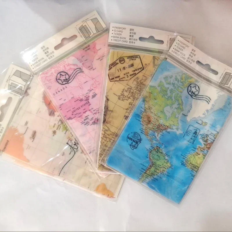 Travel Waterproof Fashion Passport Cover For Women New PVC Unisex  Card Busines Passport Documents Holder Wallet Purse Bag