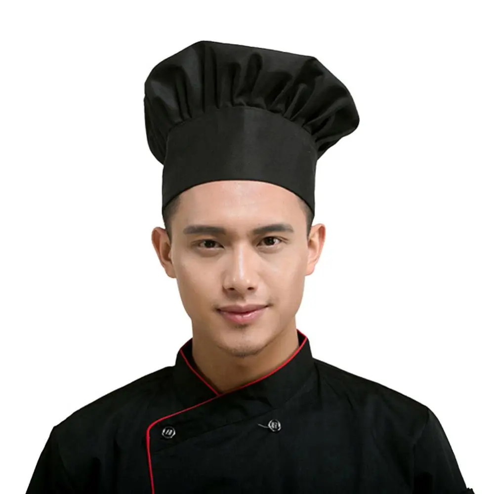 Professional ยืดปรับผู้ชายหมวกครัว Cook Baker Catering Chef หมวก