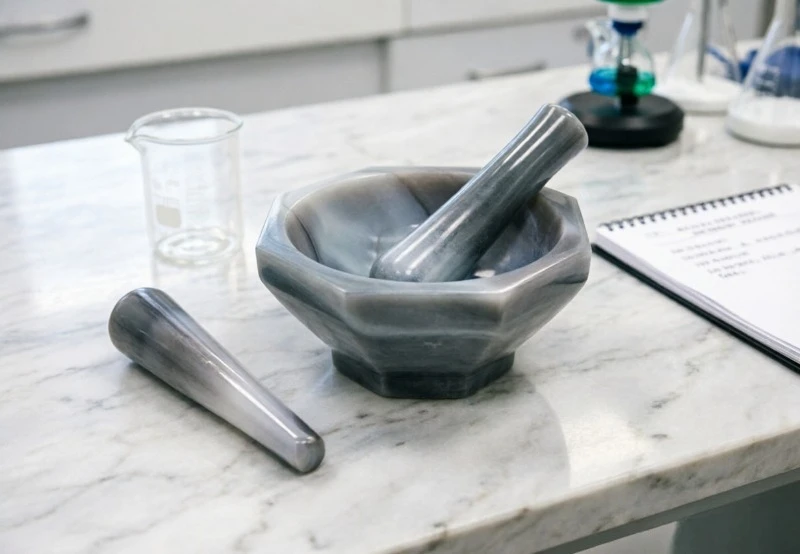 Natural Agate Mortar and Pestle Lab Grinding Tool Multi Size High Quality for Scientific Chemical Sample Crushing