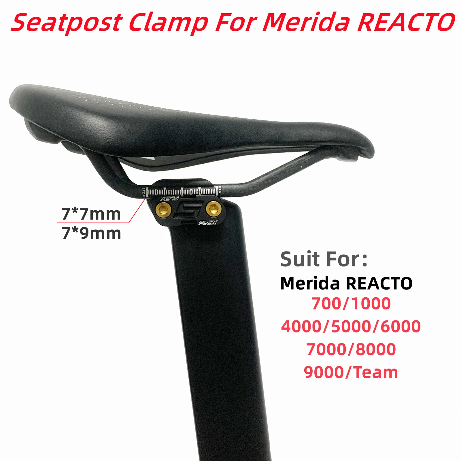 

Reacto Bicycle Seatposts Clamps 7*7/7*9mm For Merida 4000 5000 6000 8000 Bike Bicycle Accessories