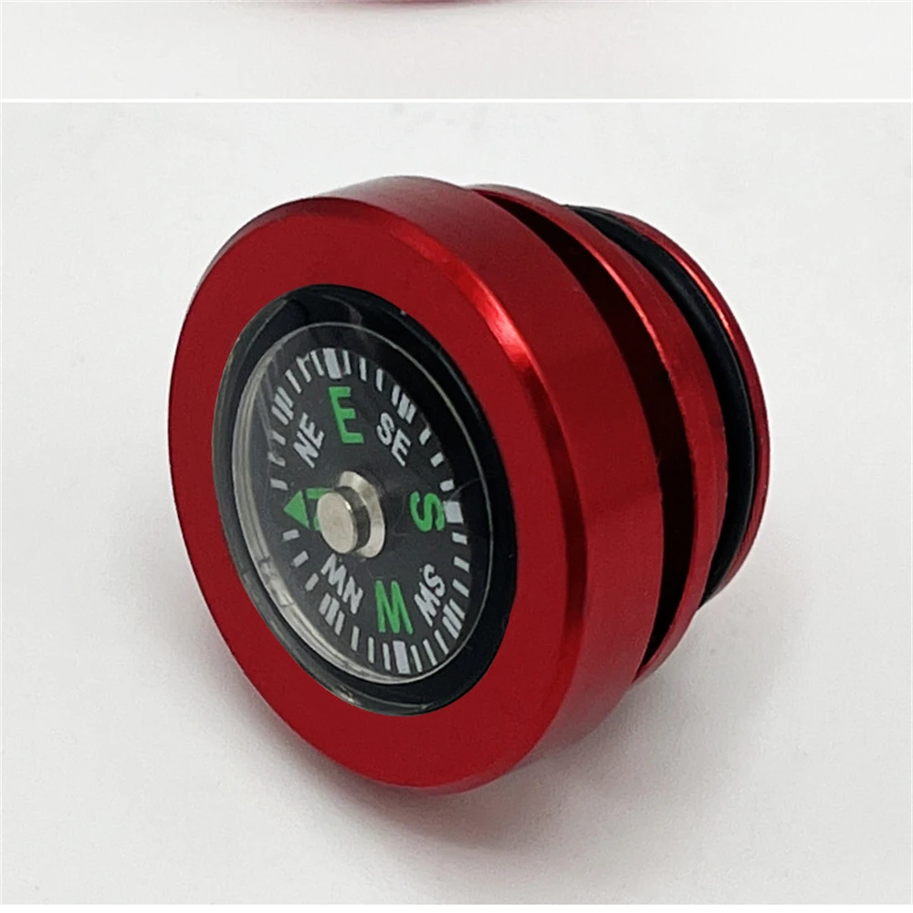 

Cigarette Lighter Plug Compass Style Billet Aluminum Universal Fitment Fits Most Red