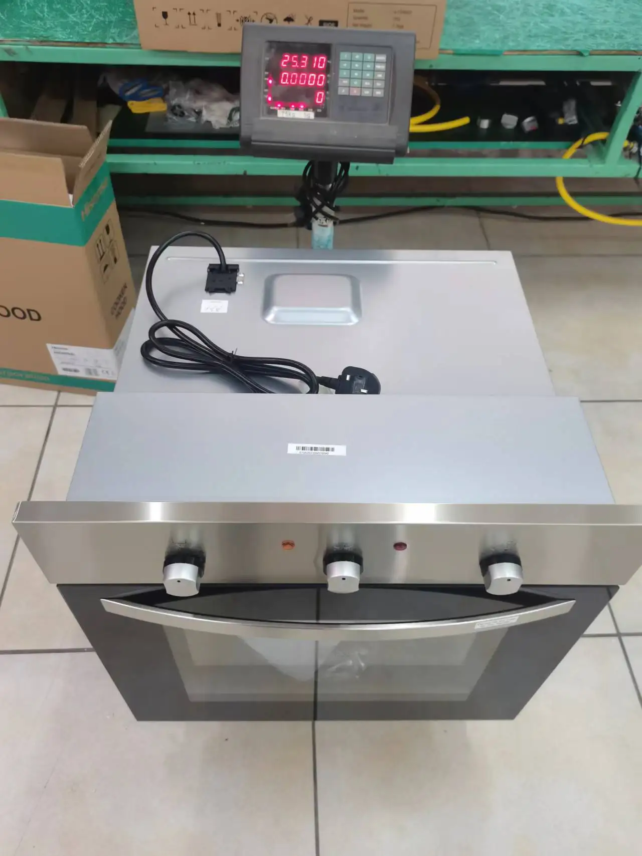 Horno eléctrico empotrable de 24 pulgadas (60 cm) con 7 funciones, control de perilla, acero inoxidable, 2.2 pies cúbicos (62 L), horno de pared para cocina.