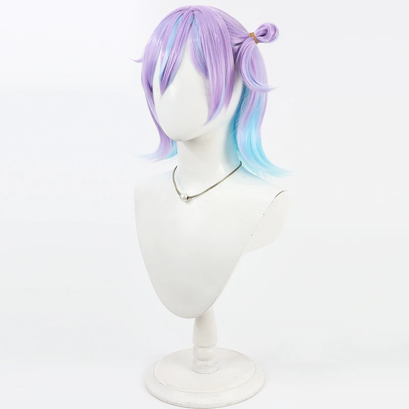 NIJISANJI virtuel YouTube Hoshirube Sho Cosplay perruque Halloween fête accessoire cheveux synthétiques fibre résistante à la chaleur + bonnet de perruque