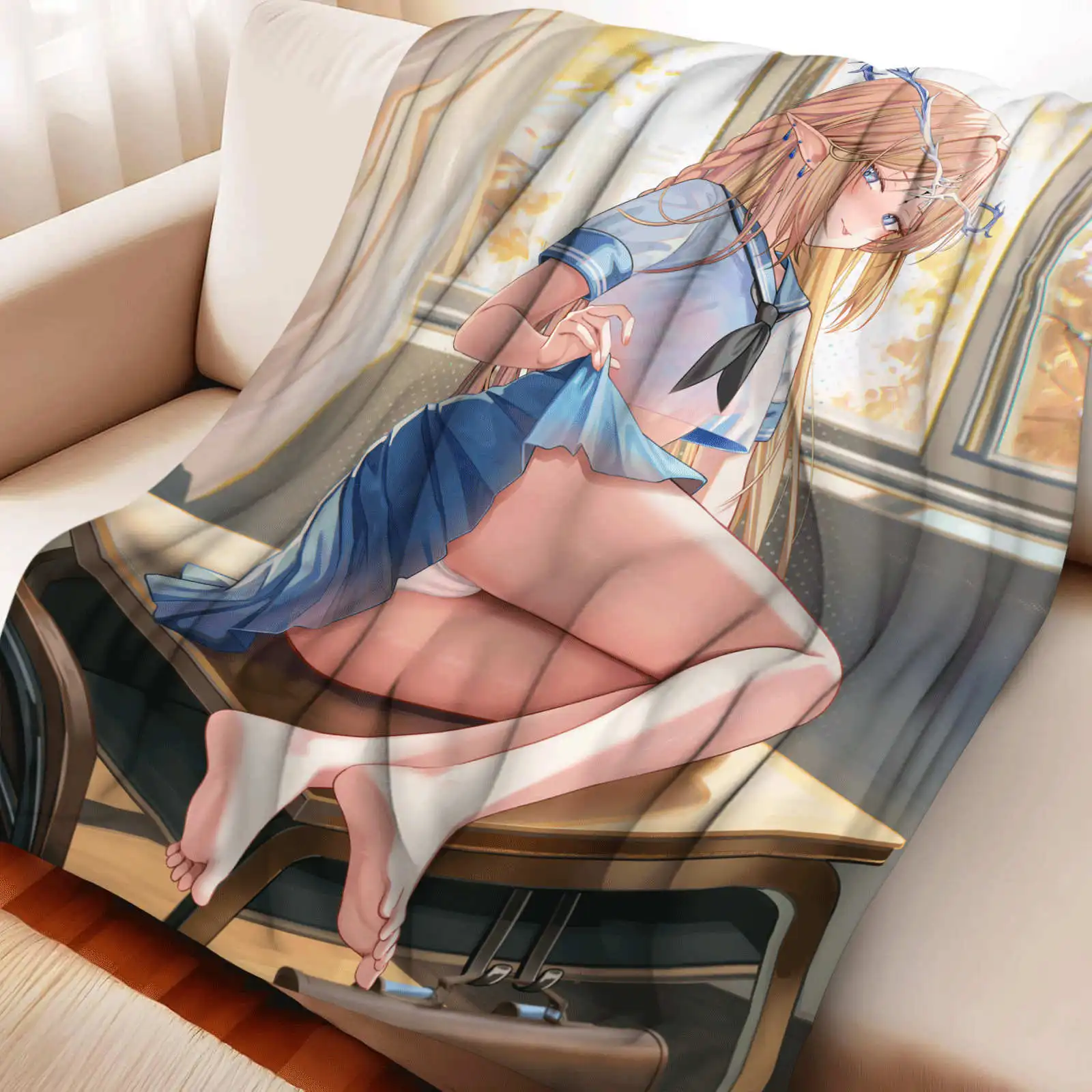 

Одеяло Wuthering Waves Rinascita Phoebe Zani, качественное теплое мягкое одеяло