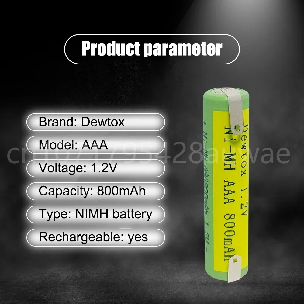 Applicable AAA 800MAH 1.2V 7 Ni-MH Rechargeable Battery with Welding Piece Applicable To Feko Electric Shaver